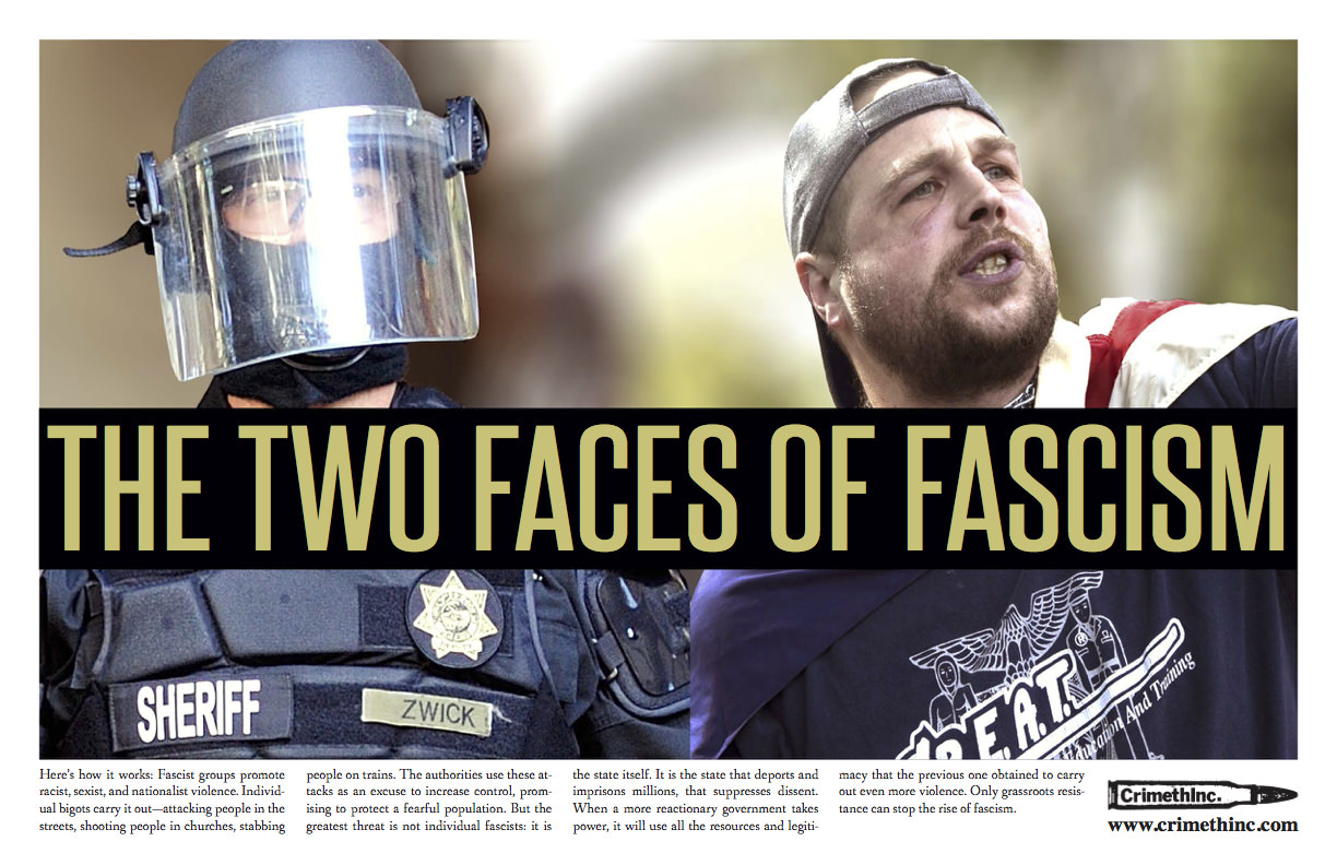 Photo of ‘The Two Faces of Fascism’ front side